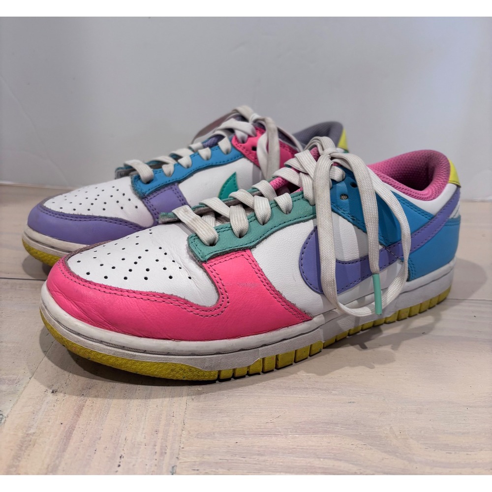 Nike Dunk Low SE Easter Candy Pastel Multi Color DD1872-100 Womens Size 5.5